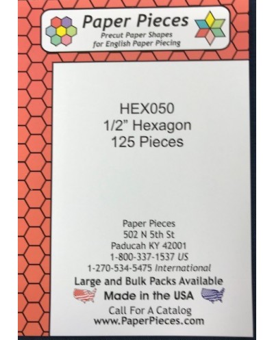 Hexagones 1/2" en papier