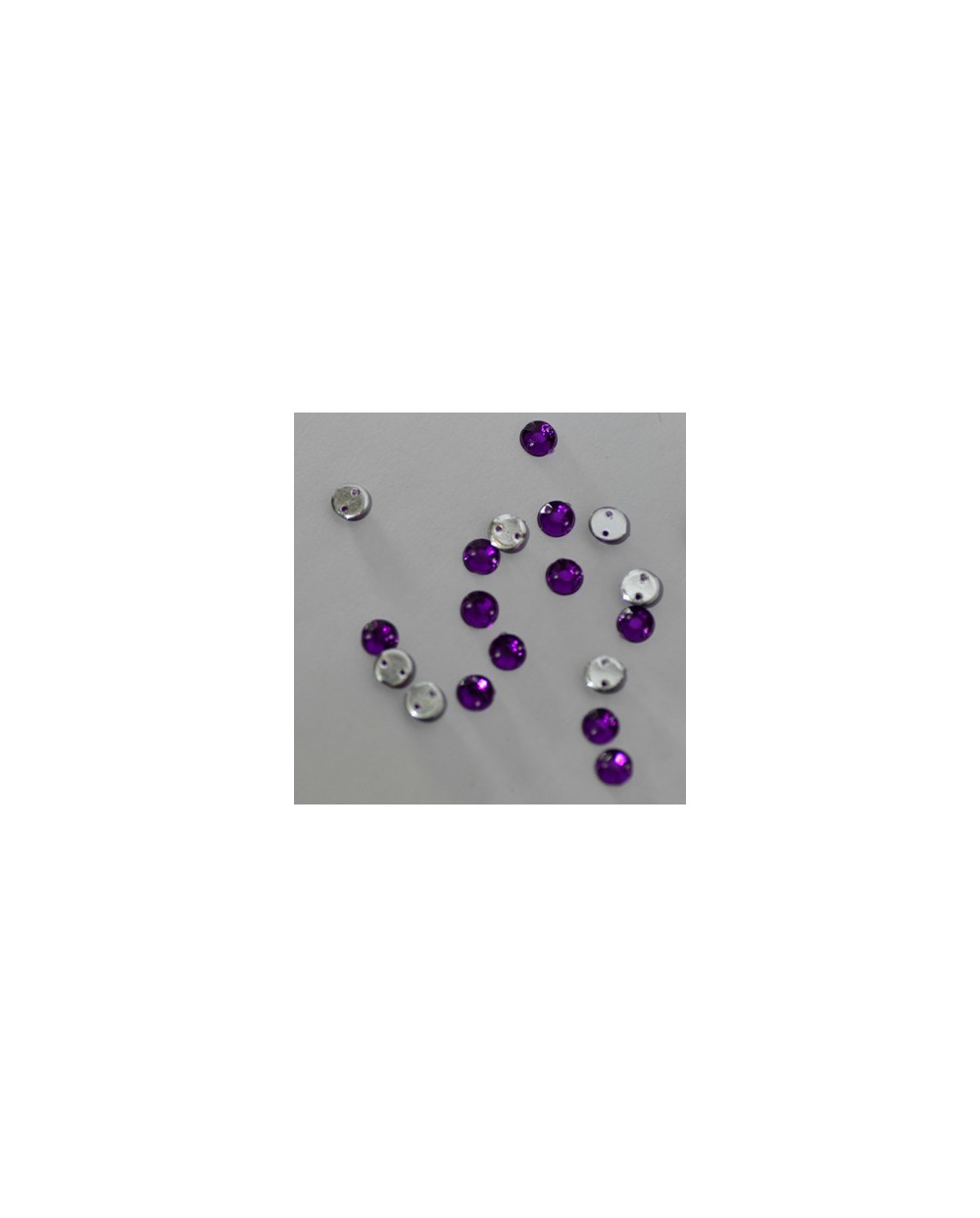 Perle plate 6 mm Violette