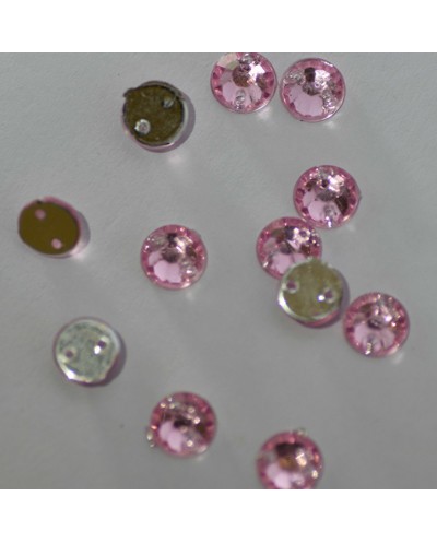 Perle plate 7 mm Rose clair