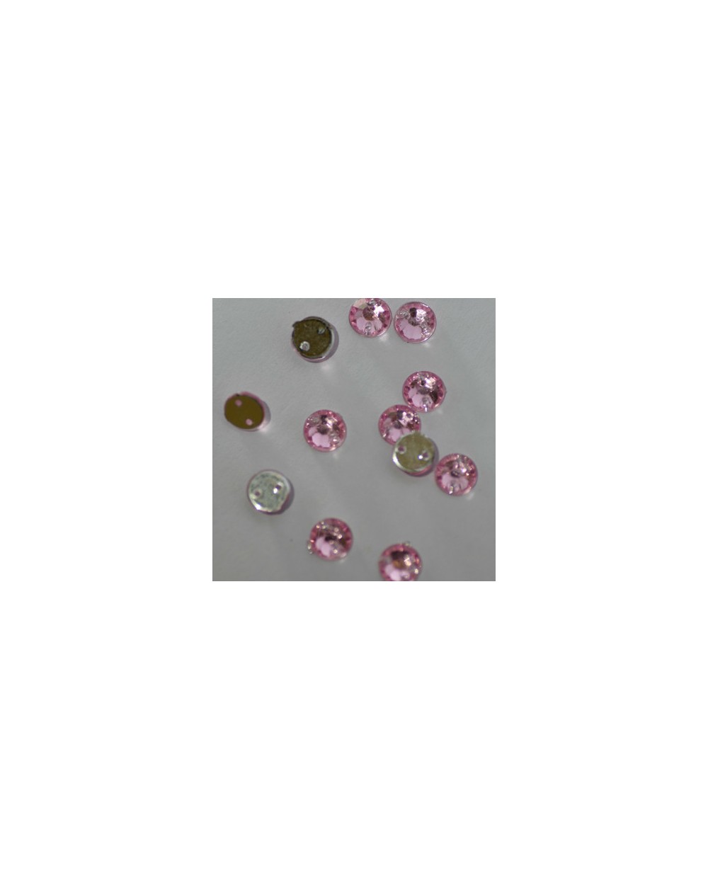 Perle plate 7 mm Rose clair
